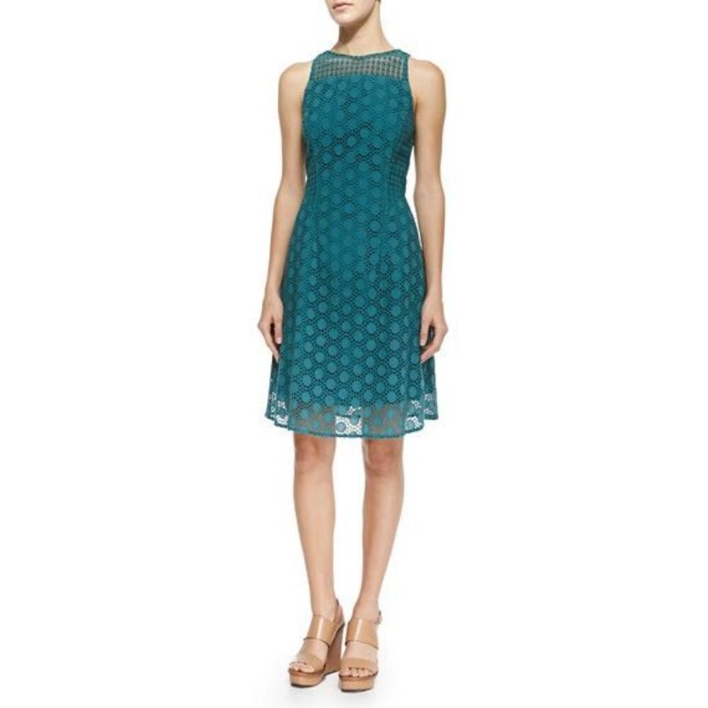 Tory Burch Hallie Circles Eyelet Dress Size 12